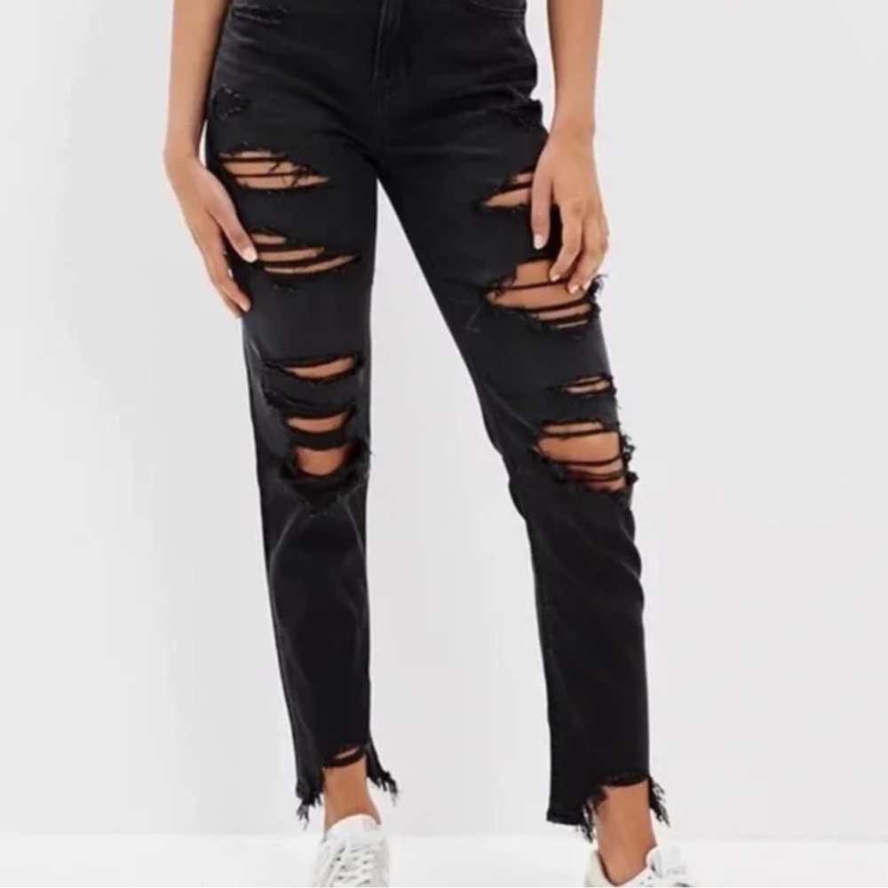 American Eagle Outfitters High Rise Distressed Jeans